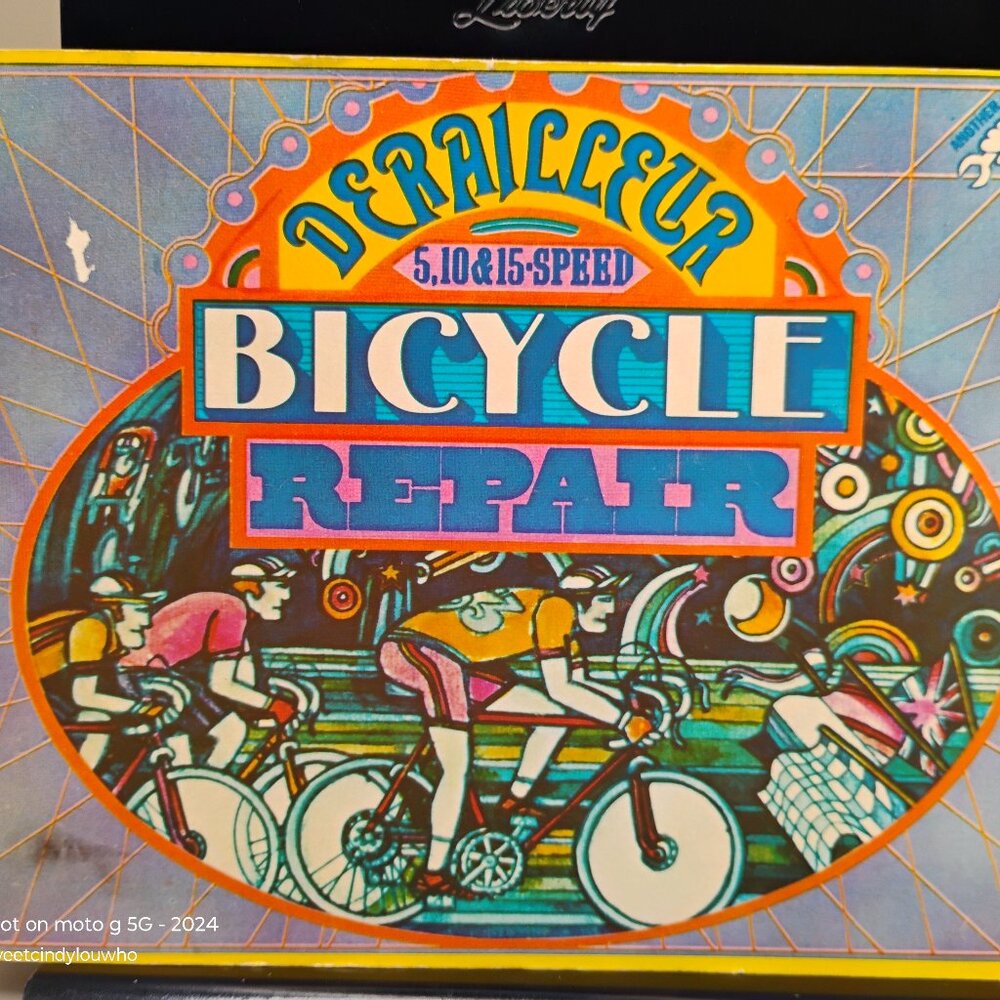 multi speed Bicycle Repair vintage paperback Xyzyx info book 4th printing 1972